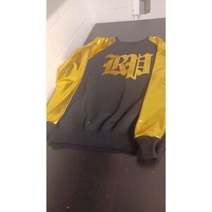 ROLLING PAPER BRAND Sweatshirt Mens XXL Metallic Gold & Black